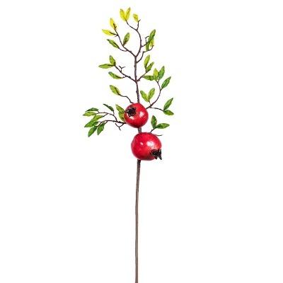 China Home decoration/festival/Valentine's Day/wedding/finished orange artificial fruit branches simulation flowers home decoration simulation red pomegranate for sale