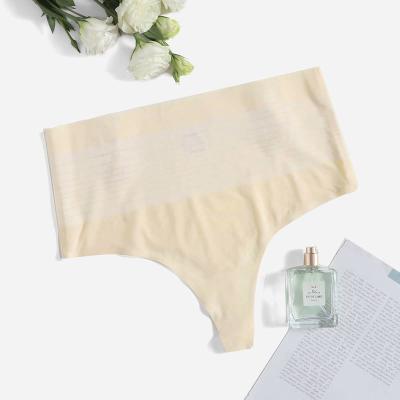 China Antibacterial Women's Tie Underwear Ladies Brief High Waisted Nylon Full Coverage Briefs Matching Plus Size Panties for sale