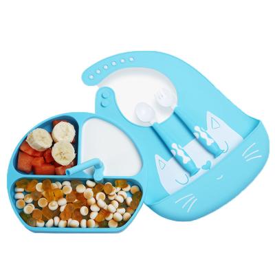 China Wholesale New Arrival BPA Free Non-Slip Baby Bowl Slip-Resistant Tableware Set For Baby Feeding for sale