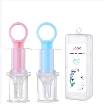 China BPA Free Appropriate Price Baby Medicine Dispenser Good Quality Syringe with Clear Nipple Silicone BPA Free Baby Medicine Anti-Clog Feeder for sale