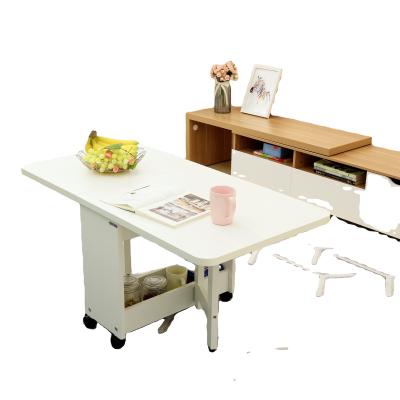 China (Size) Mfun Adjustable Hot Sales Product in China GF600-1206 Space Saving Furniture Extendable Wooden Folding Table Set for sale