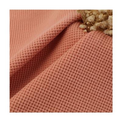 China Soft 2 Layer Cotton Eco Friendly Stretch Shrink-Resistant Waffle Fabric For Sportswear for sale