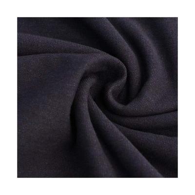 China Indigo Breathable Breathable Stretch Knitted Plain Denim Fabric for sale