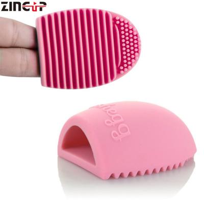 China Eco-friendly Brush Egg For Makeup Brushes Silicone Brushegg Finger Cleaning Glove Make Up Brush Cleaner for sale