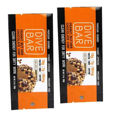 China Custom Back Barrier Seal Mylar Bag For Edible Cookie Cake Energy Chocolate Bar Candy Package Pouch Chocolate Packaging for sale