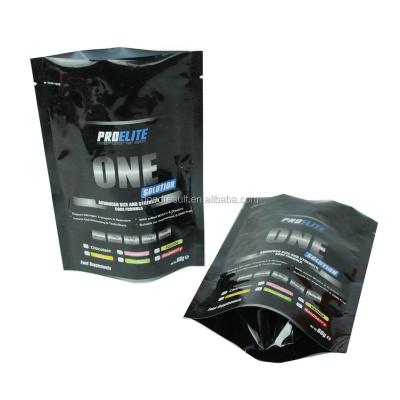 China Custom Printed Recyclable Aluminum Foil Whey Nutrition Isolate Package Pouch 250g Optimum Protein Powder Bag for sale