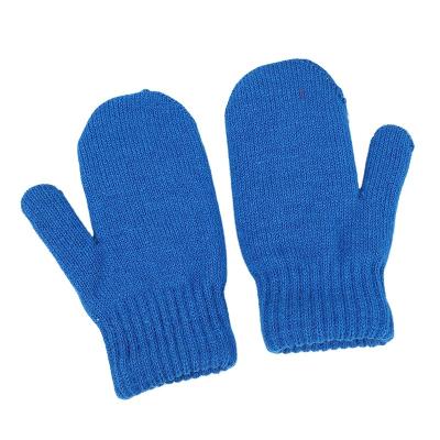 China Women Eco-friendly Winter Cashmere Double Layer Thick Plush Knitted Wool Knit Female Cute Fingers Gloves Warm Mittens Full for sale