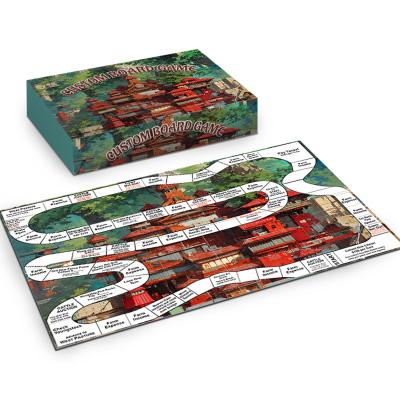 China Paper Hot Selling Board Game Production Custom New Design Your Own Board Game Printing for sale