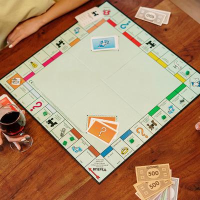 China Paper Factory Direct Sale Customized Monopoly Game For Kids Life Monopoli Board Game For Family for sale