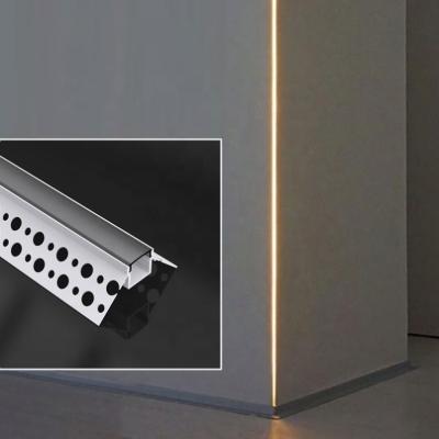 China Wardrobe Ceiling Wall Gypsum LED Strip LED Channel Recessed Drywall Aluminum Profile for sale