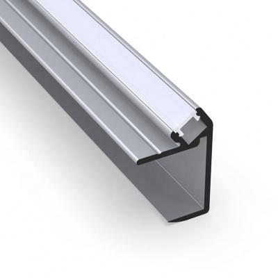 China Wardrobe Super Slim Aluminum LED Profile Cabinet Shelf LED Aluminum Extrusion Profiles For LED Ceiling Wall Light for sale