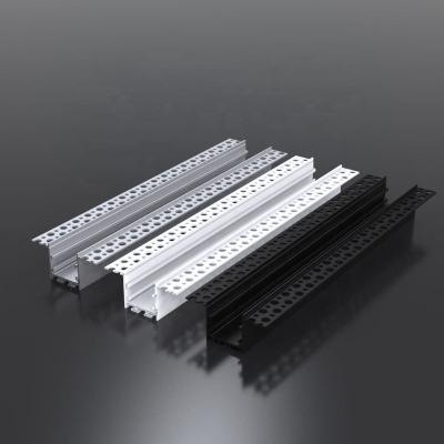 China Radiator Light Decorative Outdoor Strip Aluminum LED Wall Plaster LED Profile Aluminum Profile For LED for sale