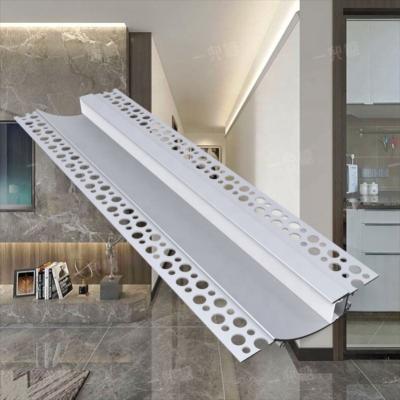 China Slim Architectural Plaster Extrusion Ceiling LED Gypsum Radiator Height Aluminum Profile For LED Strip Light for sale