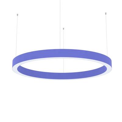 China Wardrobe LED Ring Light Round LED Channel Circular Pendant Aluminum Profile For Office Lightings for sale