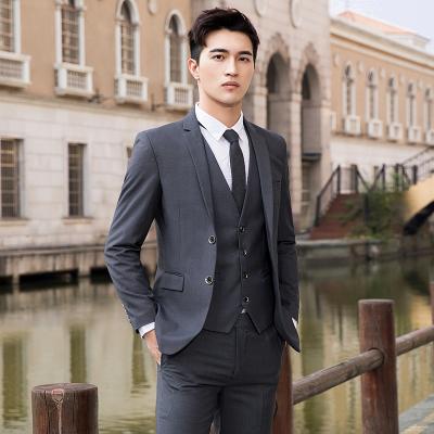 China Anti-wrinkle fashionable weeding suit for men's temperament blazer suit men's high-grade men's suit fabric by for sale