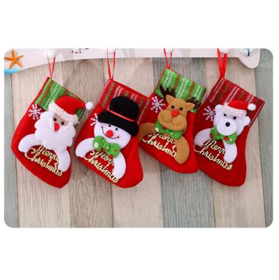 China Festival Stuff Kids Christmas Gift Bags Christmas Tree Ornaments Mini Christmas Stockings for sale