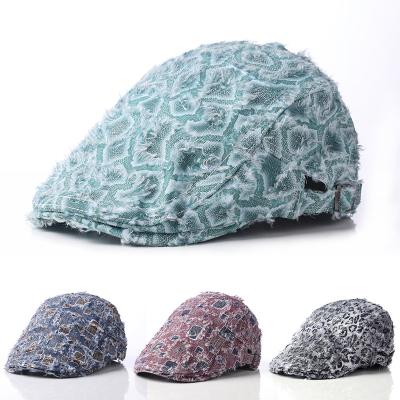 China JOINT unique design distributed pattern plush beret hat for sale