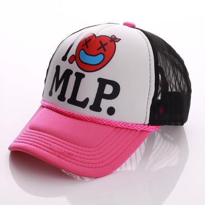 China JOINT Image Design Custom Logo Silk Foam Stocking Mesh Trucker Mesh Hat for sale