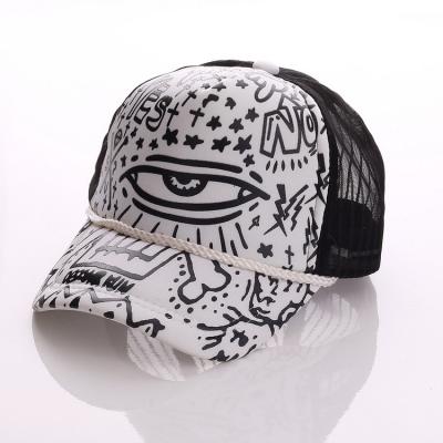 China YUEXING COMMON Free Sample Wholesale Custom Stripe Trucker Hat for sale