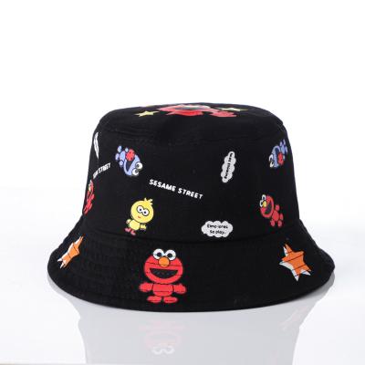 China Cute Classic Image Cartoon Sesame Street Character Bucket Hat For Kids Children for sale