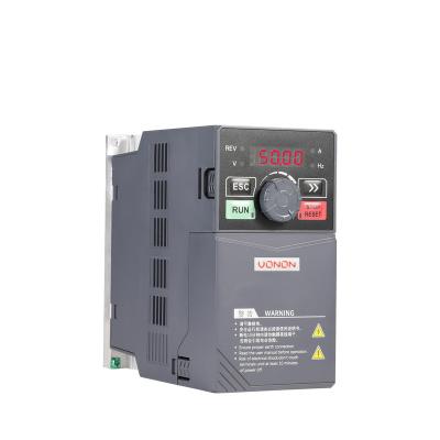 China Industrial Equipment Ect 100% Maintaining Single MINI VFD 220V to 0.4KW Motor Inverter Frequency Converter Speed ​​Controller Three Phase AC Driver for sale