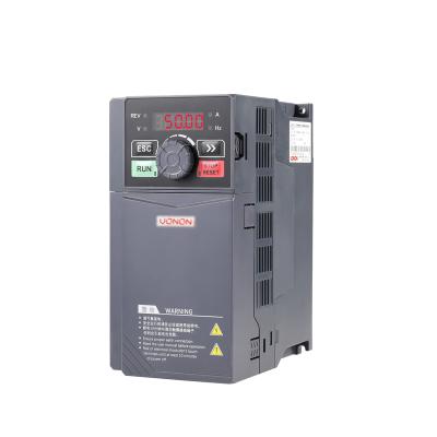 China Simple Industrial Equipment Ect Universal MINI VFD 220V to 0.4KW-3.7KW 1PH Three Phase AC Driver Motor Inverter Frequency Converter Speed ​​Controller for sale