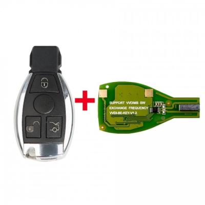 China For Mercedes Benz Key Xhorse VVDI BENZ BE 3 Buttons Remote Key Key Smart Car for sale