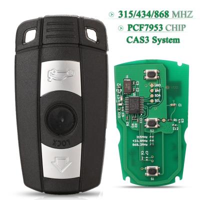 China ABS plastic BMW 1 3 5 7 series car remote key X5 X6 X1 CAS3 KR55WK49127 for sale