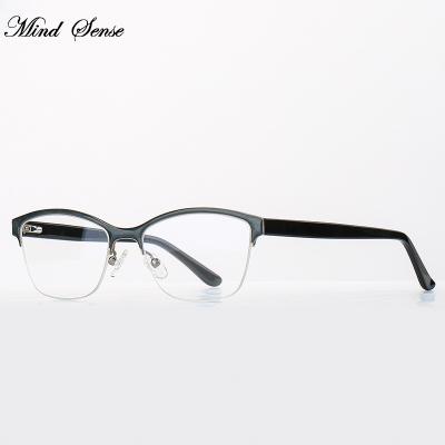 China Mindsense 2022 High Quality Glasses Optical Mindsense Sense Eye Protection Decoration Glasses Sight Logo Metal Eyeglasses Custom Optical Unisex for sale