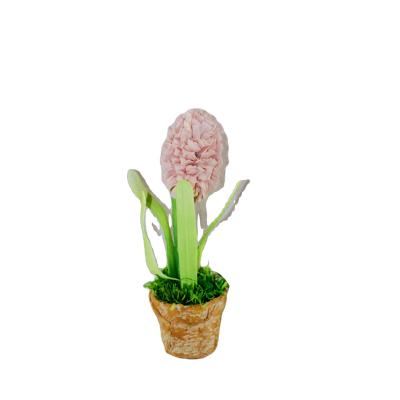 China Hot 2022 Factory Decoration Hand Made EVA Home Artificial Bonsai Single Stem Hyacinth for sale