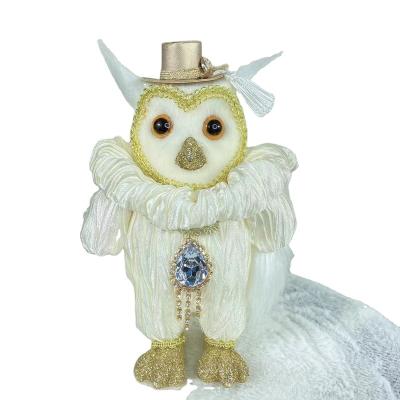 China 2021New Products Factory Direct Selling Christmas Tree Decoration Hand Made Lovely Cartoon Owl Top Hat Cartoon Owl Home Decoration for sale