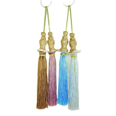 China Hand Made High Quality Modern Home Decoration Tassel Christmas Window Hanging Decoration for sale