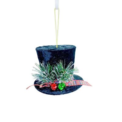 China 2022Factory hand-made directly sells the popular classic black Christmas hanging hats and Christmas decorative hats for sale