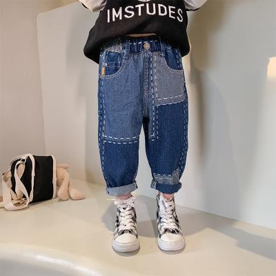 China QUICK DRY kids jeans boys pants clothes casual pants kids boys fashion jeans pants designs for sale