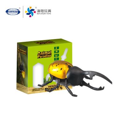 China Eco-Friendly Realistic Plastic Insect Toy Radio Control RC Hercules Beetle RC Toys for sale