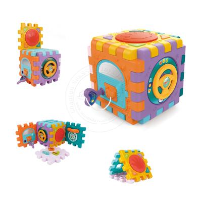 China Sea&Sun Toys Intelligence Baby Toy Activity 3D Cube Educational Toddlers Kids Learning Game With Music 18*18*18cm for sale