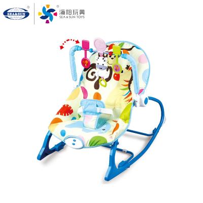 China New Product Baby Toy Music Vibration Double Baby Rocking Chair Toy 70*40*55CM for sale