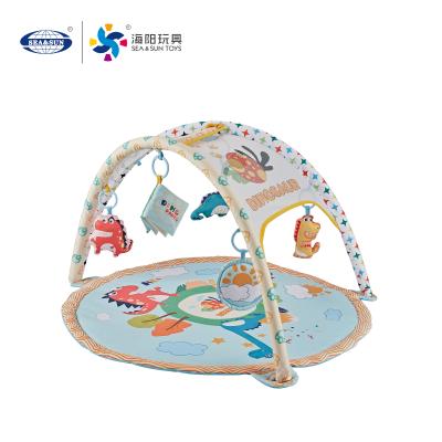 China Eco - Friendly Dinosaur Baby Play Blanket Fitness Rack , Bring Baby Toys for sale