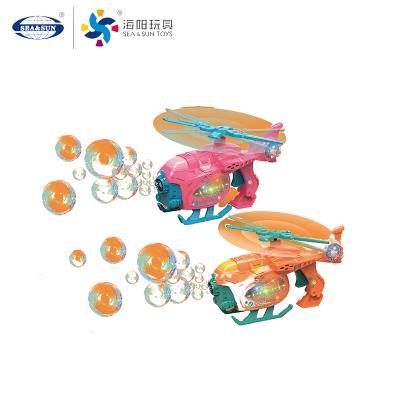 China New plastic electric universal wheel with sound and light music airplane shape bubble toy bubble machine for sale