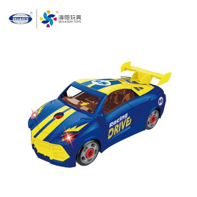 China Plastic Toys Disassembly And Assembly Of Lamborghini Vehicle With Acoustic Photoelectric Drill for sale