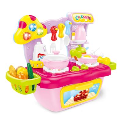 China Newest OEM Mini Plastic Kitchen Toys Pretend Play Set Kitchen Toy for sale