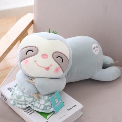 China Eco-friendly Material 2022 New Kawaii Stuffed Soft Toy Animal Pillow Sloth Plush Toy Plush Sloth Doll Funny for sale