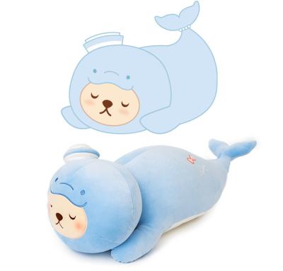 China OEM New Teddy Ocean Series Stuffed Plush Toy Creative Eco-friendly Material Custom Made Plush Toys Bed Pillow Manufacturer ODM for sale