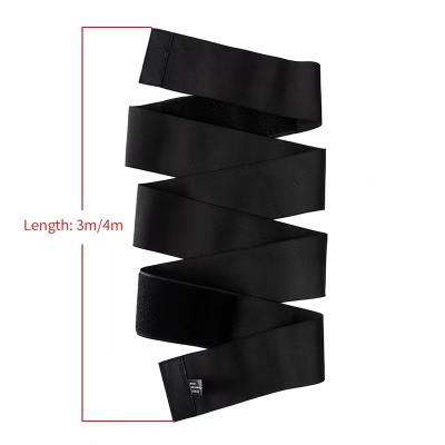 China Polyester & Detachable Nylon Free Waist Workout Belly Wrap Support Belt Latex Wrap Waist Trainer Shaper for sale