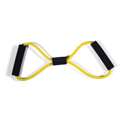 China Natural Materials 8 Word Chest Resistance Bands Elastic Bands Fitness Equipment Resistance Bands for sale