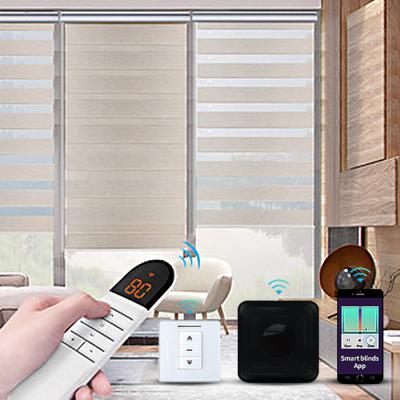 China Google Amazon wifi control KOREAN Smart Home shades roller motor electric blind automatic shade motorized blinds for sale