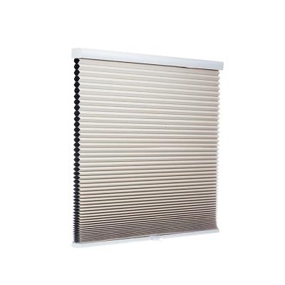 China Light Fit Blackout Window Honeycomb Shades Cordless Pleated Cellular Fabric Honeycomb Shades for sale