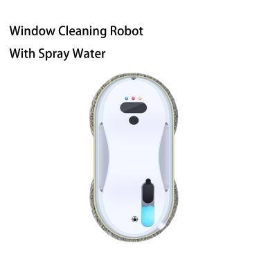 China Outdoor/Indoor Intelligent Automatic Robot With Dual Ultrasonic Water Jet Window Cleaning Robot Control Via Remote for sale