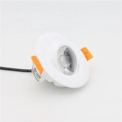 China Residential TDC Changing 3in 4inch Gimbal Dimmable Recessed Downlight for sale