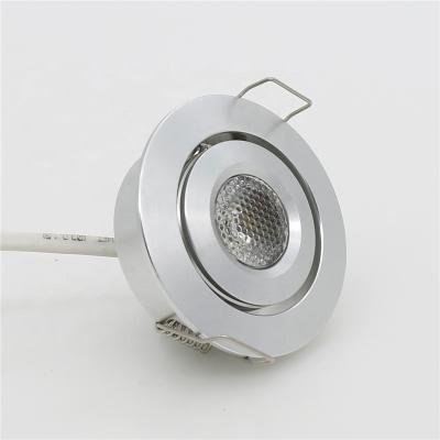 China Residential UL Aluminum CE 12V 3W Dimmable Recessed Led Spot Light for sale